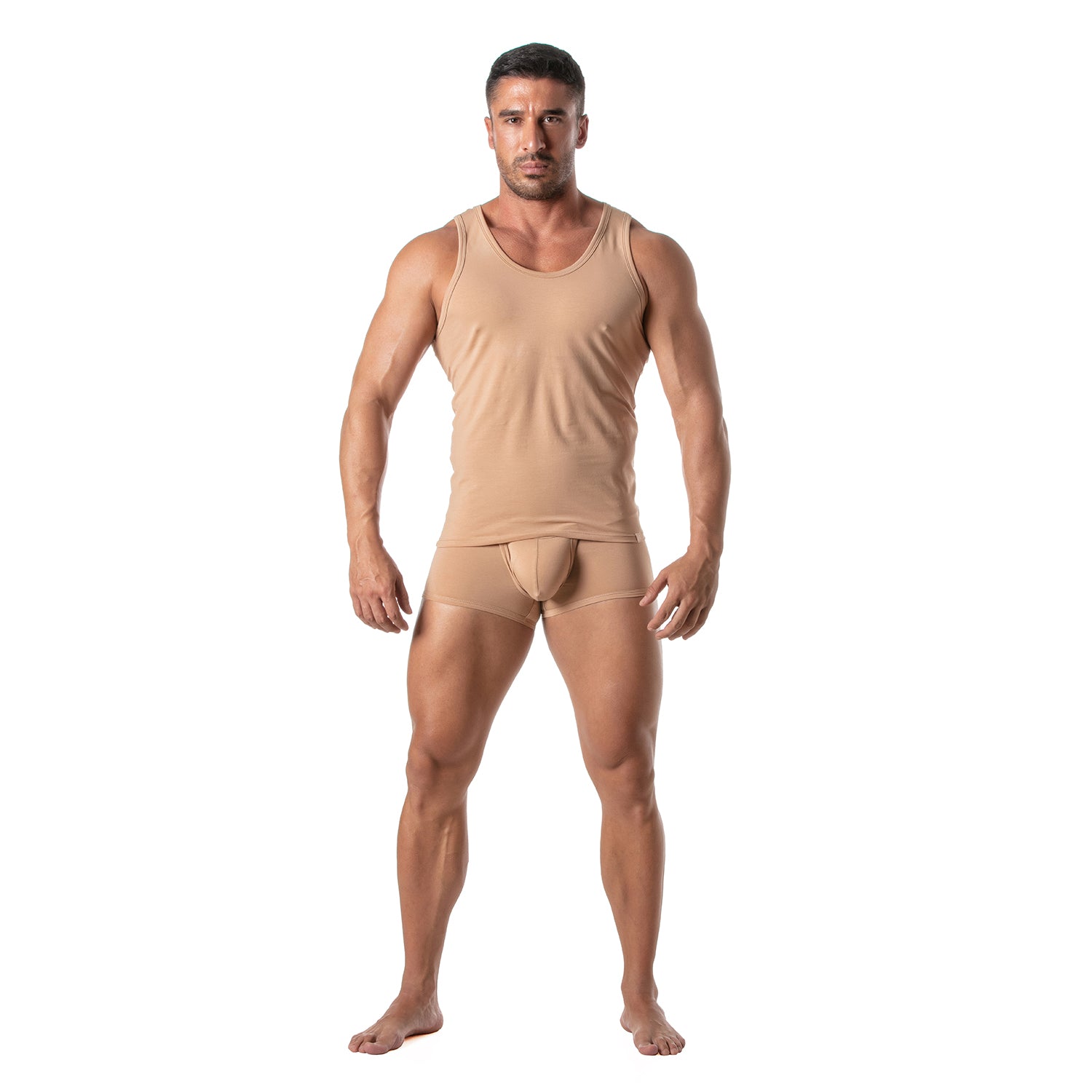 Hautfarbenes Tanktop