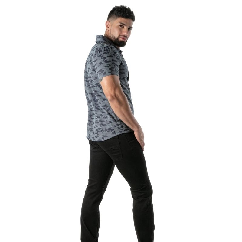 Camo Short Sleeves Shirt, Hemd