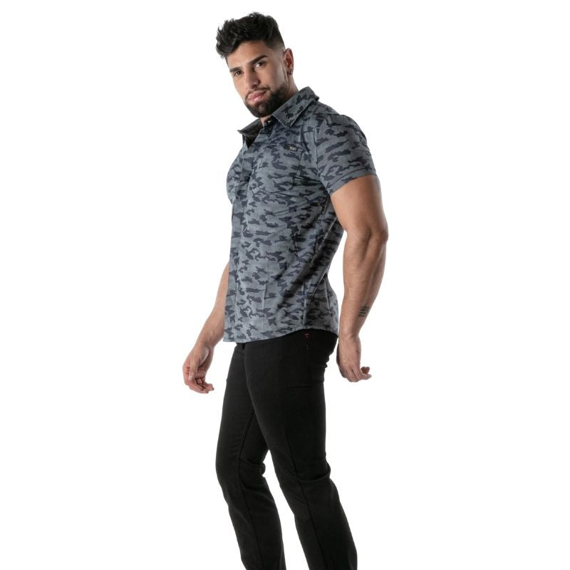 Camo Short Sleeves Shirt, Hemd
