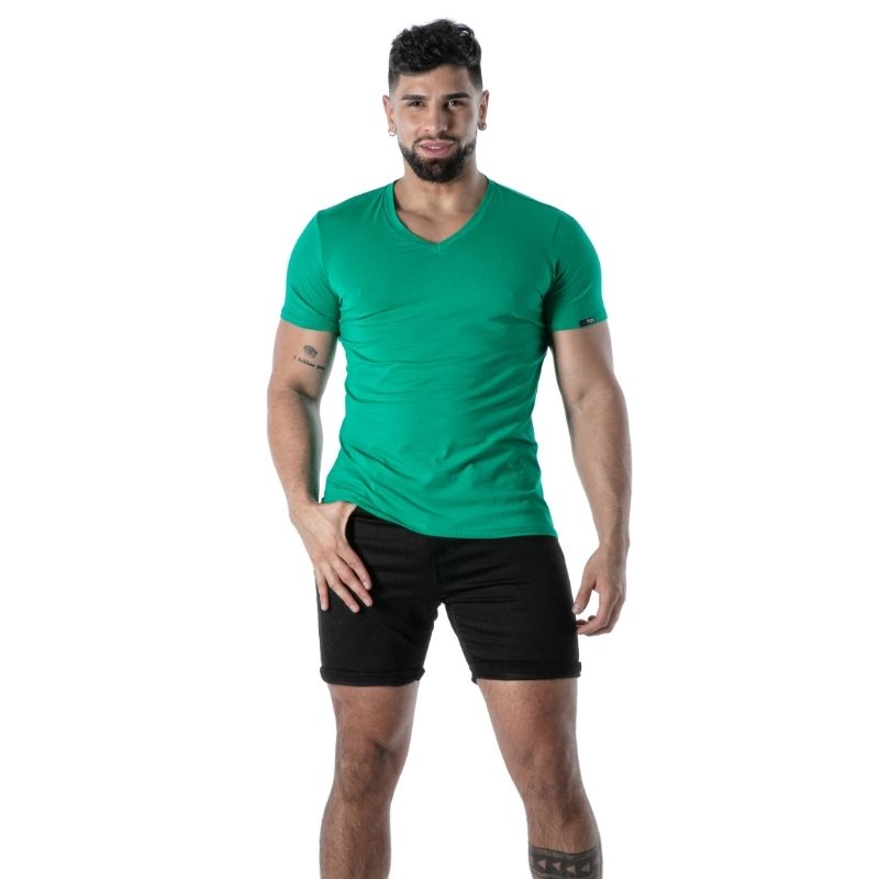 Colorful V-Neck T-Shirt