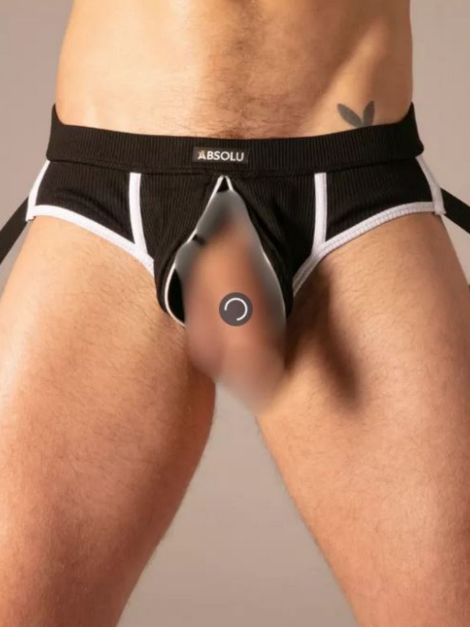Rib Zip Jockstrap, Jock mit Reißverschluss - Absolu Male - Shop Deutschland Noodosz