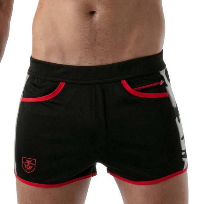 Camo Gym Shorts – Schwarz - TOF Paris - Shop Deutschland Noodosz