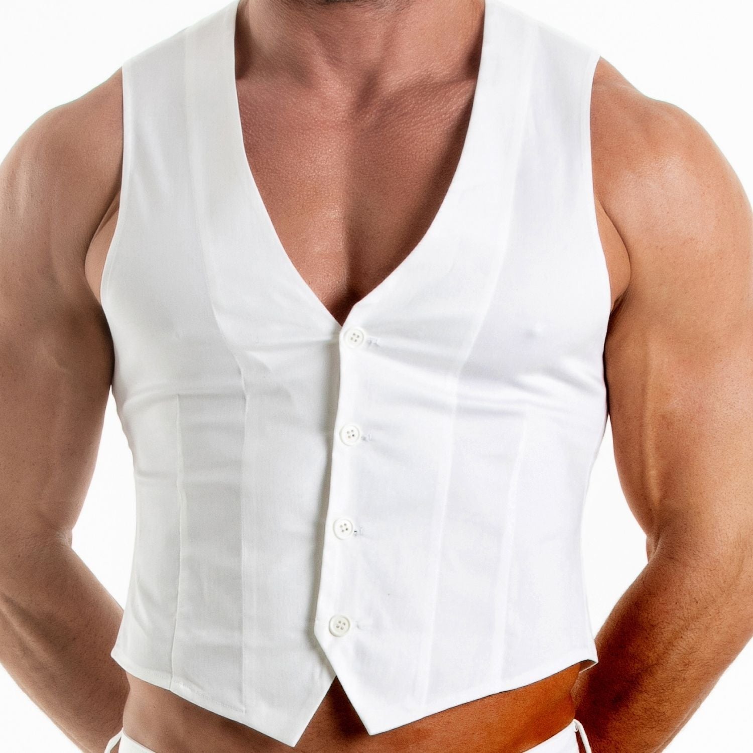 Chino Vest White - TOF Paris - Shop Deutschland Noodosz
