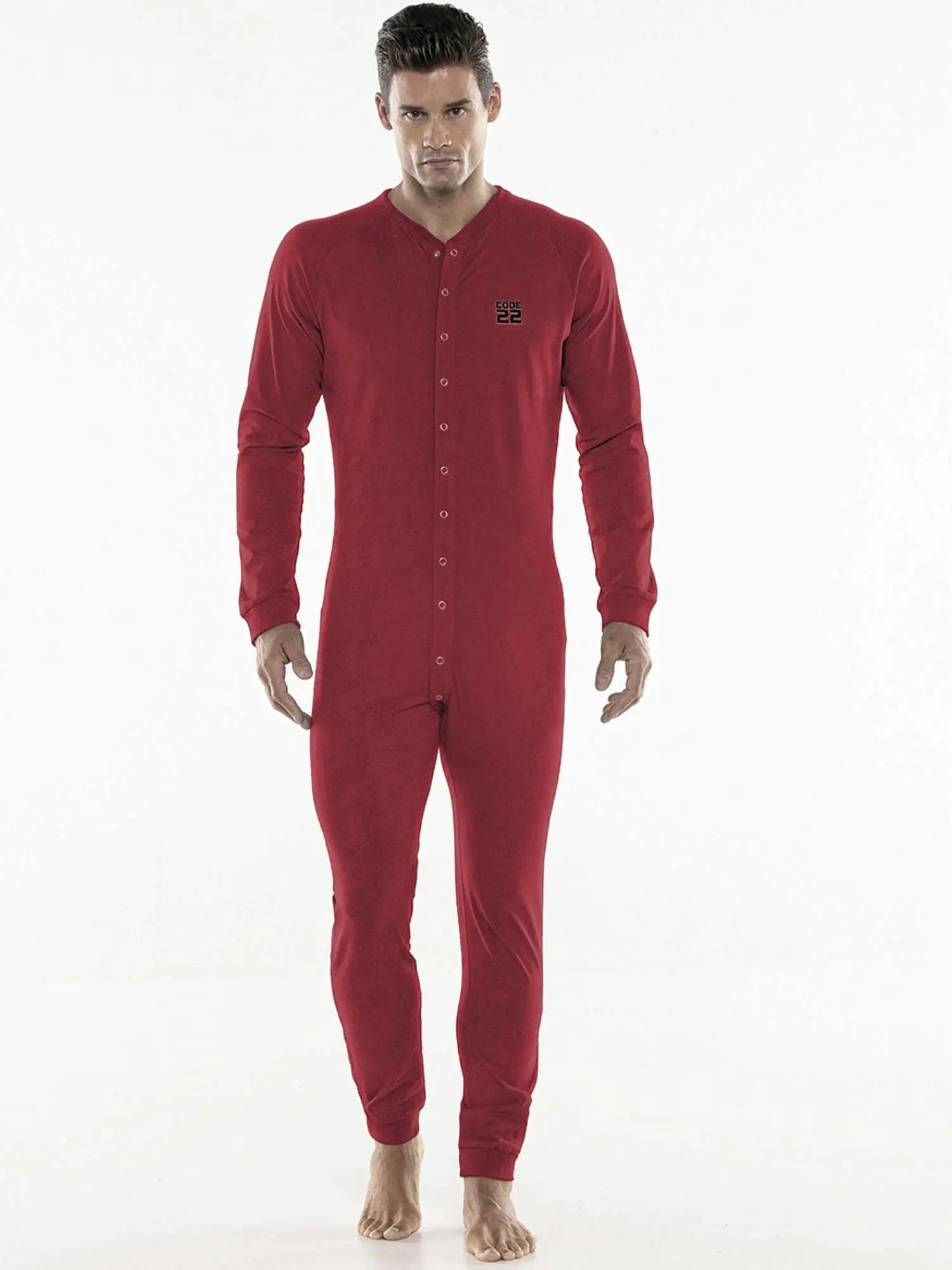 CODE 22 1010 UNION SUIT - Onesie - noodosz CODE 22  1010 UNION SUIT - Onesie Code 22 Kleidung & Accessoires:Herren:Herrenmode:Nachtwäsche nudosz.myshopify.com