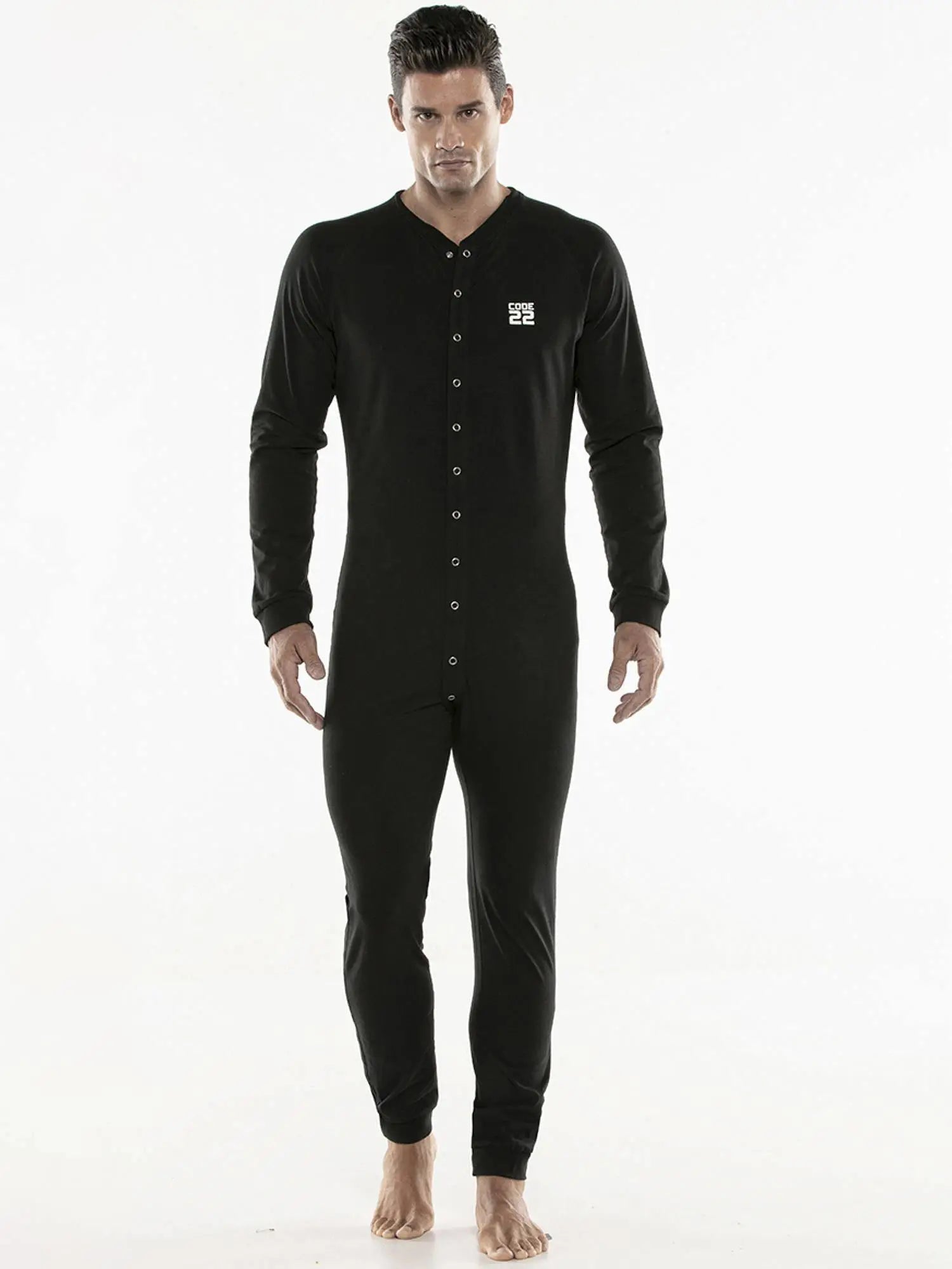 CODE 22 1010 UNION SUIT - Onesie - noodosz CODE 22  1010 UNION SUIT - Onesie Code 22 Kleidung & Accessoires:Herren:Herrenmode:Nachtwäsche nudosz.myshopify.com