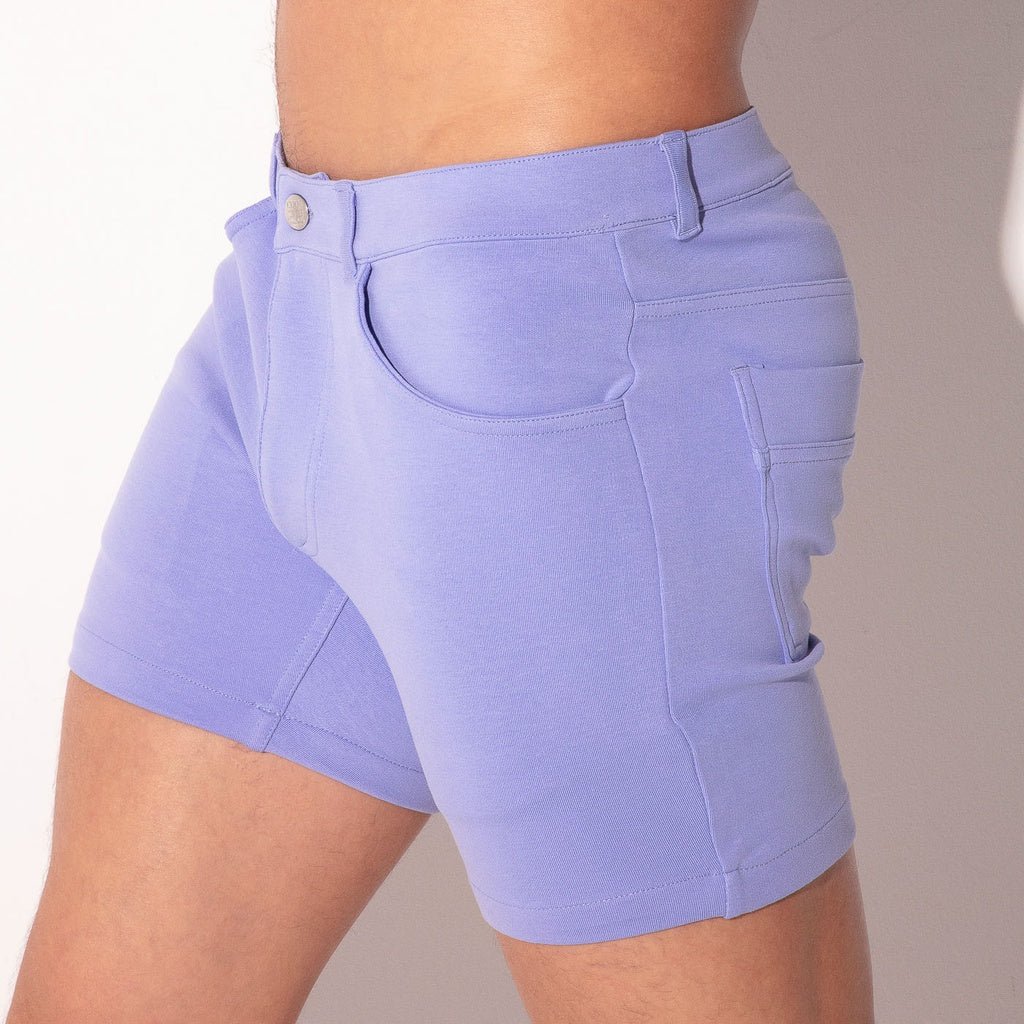 Code 22 - 5 POCKET STRETCH 9712S Chino Shorts Powder Blue - kurze Hose - Code 22 - Shop Deutschland Noodosz