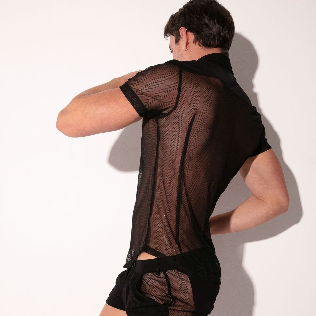 CODE 22 9824 ROCK Shirt, transparentes Nadelstreifen Hemd - Code 22 - Shop Deutschland Noodosz