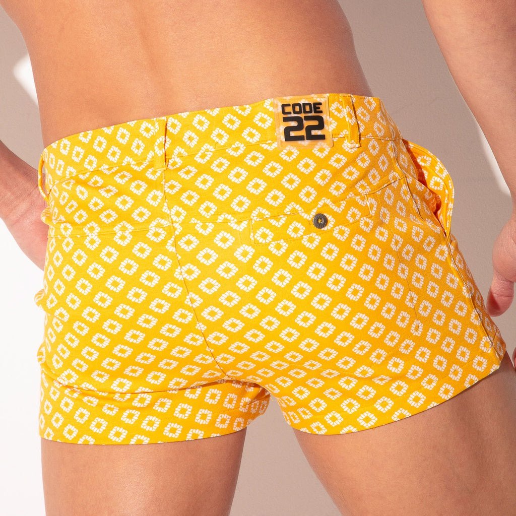 Code 22 FITTED STRETCH Chino Shorts 9746S, Mustard - Code 22 - Shop Deutschland Noodosz