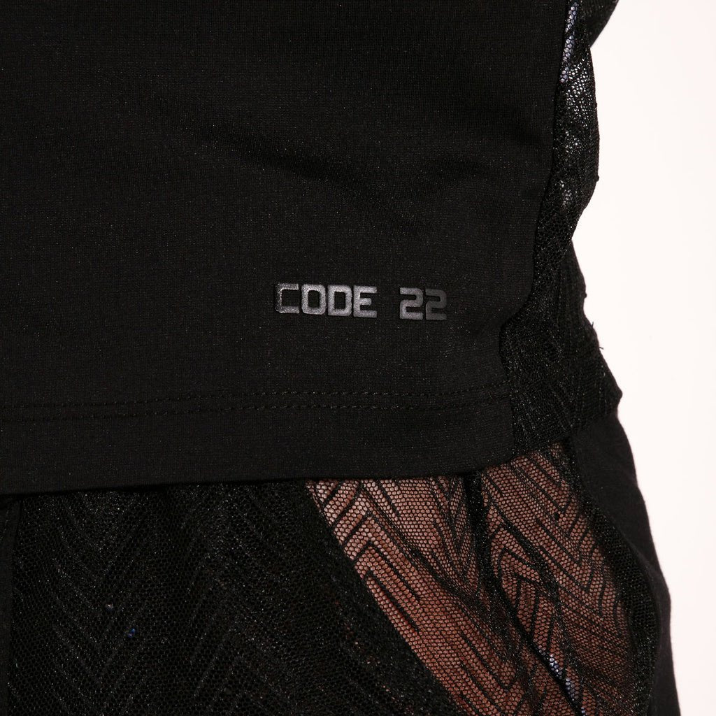 CODE 22 ROCK Tank Top 9826, Clubshirt mit feinen Nadelstreifen - Code 22 - Shop Deutschland Noodosz