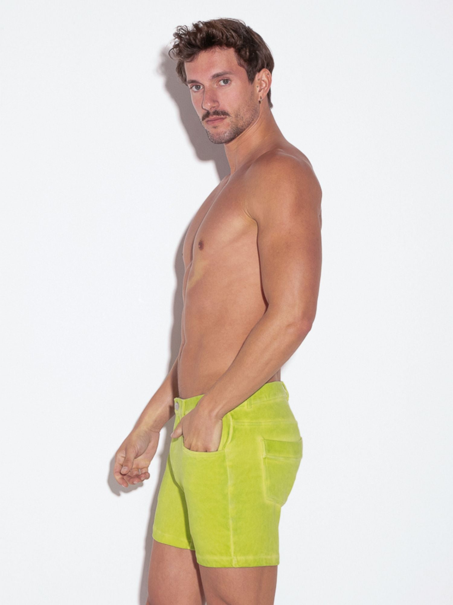Code 22 - VINTAGE 5 POCKET SHORT 9712V, Chino Shorts Lime - kurze Hose - Code 22 - Shop Deutschland Noodosz
