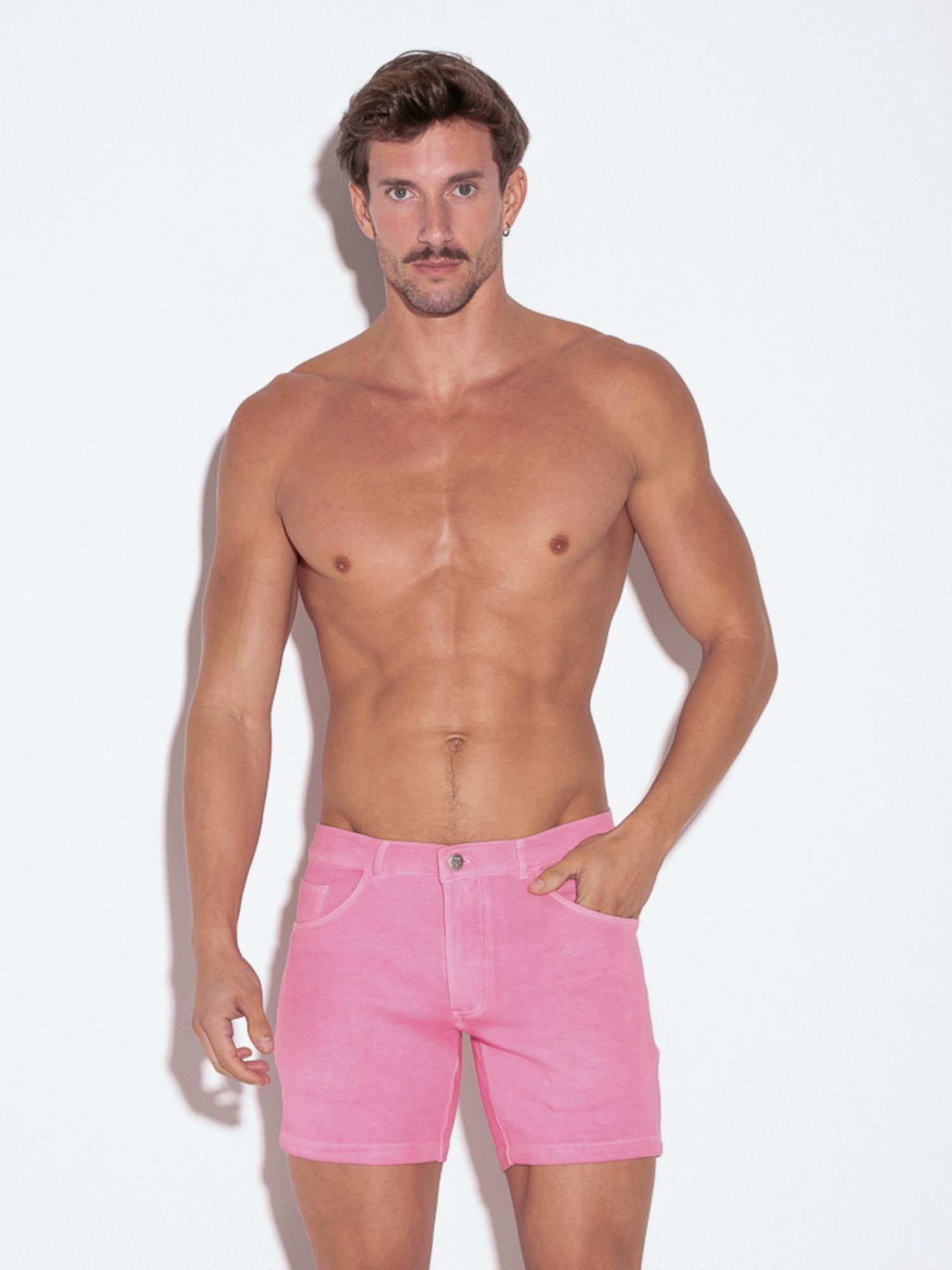 Code 22 - VINTAGE 5 POCKET SHORT 9712V, Chino Shorts Pink - kurze Hose - noodosz - Code 22 - Kleidung & Accessoires:Herren:Herrenmode:Shorts & Bermudas
