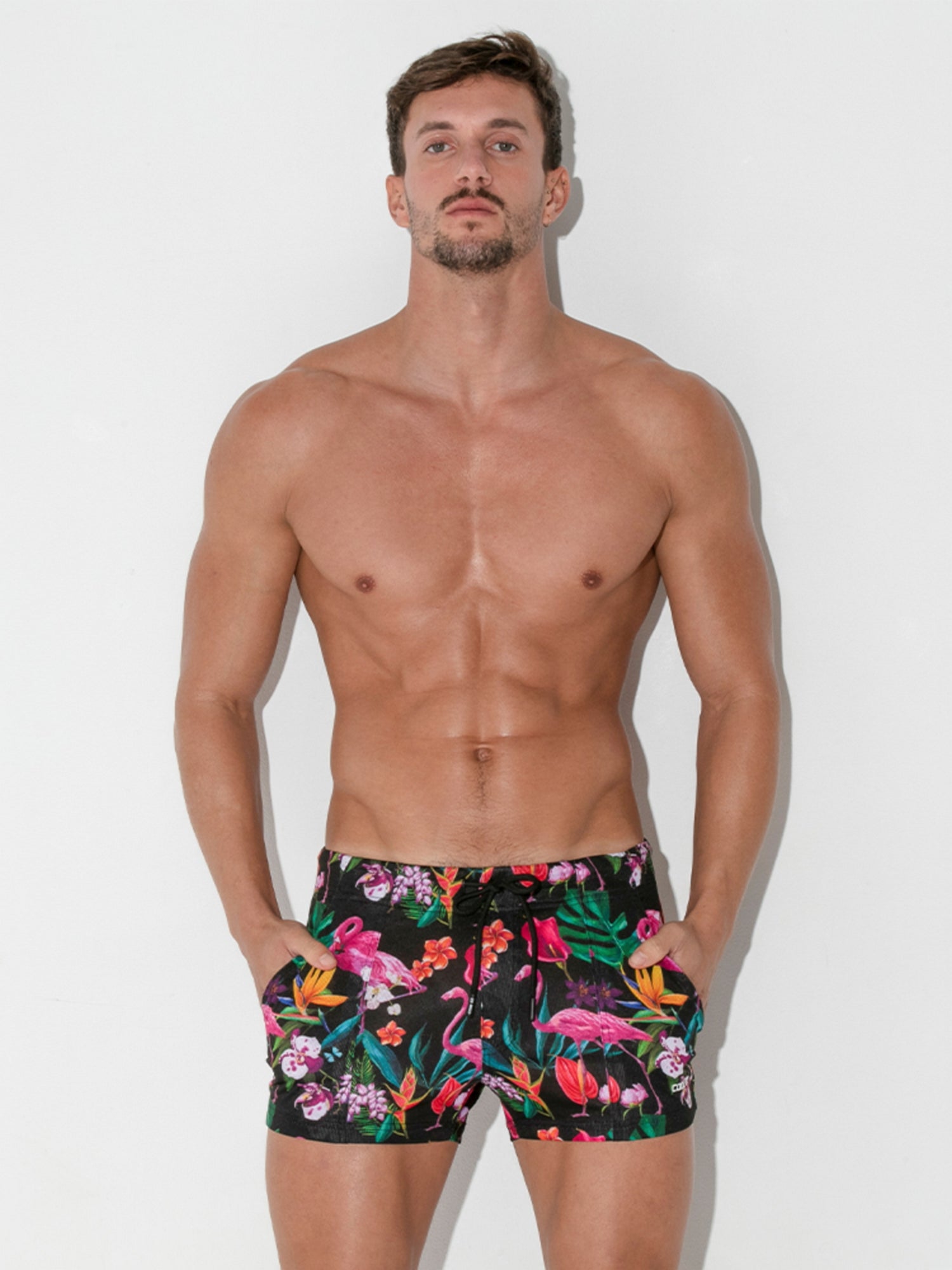 Code 22 VIVID MINI SHORTS Flamingo - 9621 Mesh Chinoshorts - noodosz Code 22 VIVID MINI SHORTS Print - 9621 Mesh Chinoshorts Code 22 Kleidung & Accessoires:Herrenmode:Jeans nudosz.myshopify.com