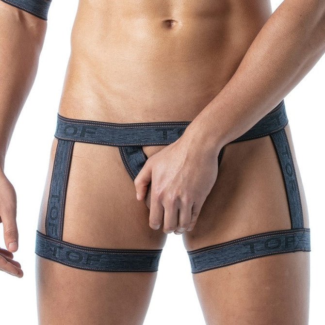 Denim - Bottom - Straps – Blau - TOF Paris - Shop Deutschland Noodosz