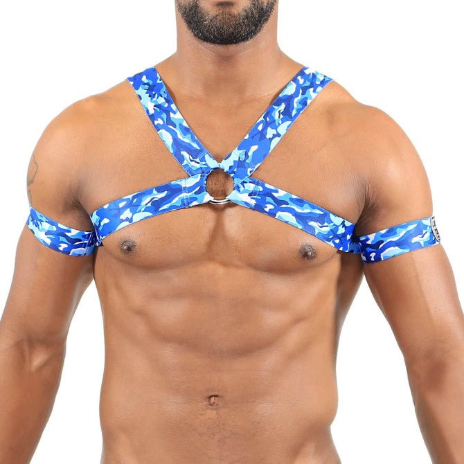 Elastischer Harness – Blue Camo - TOF Paris - Shop Deutschland Noodosz