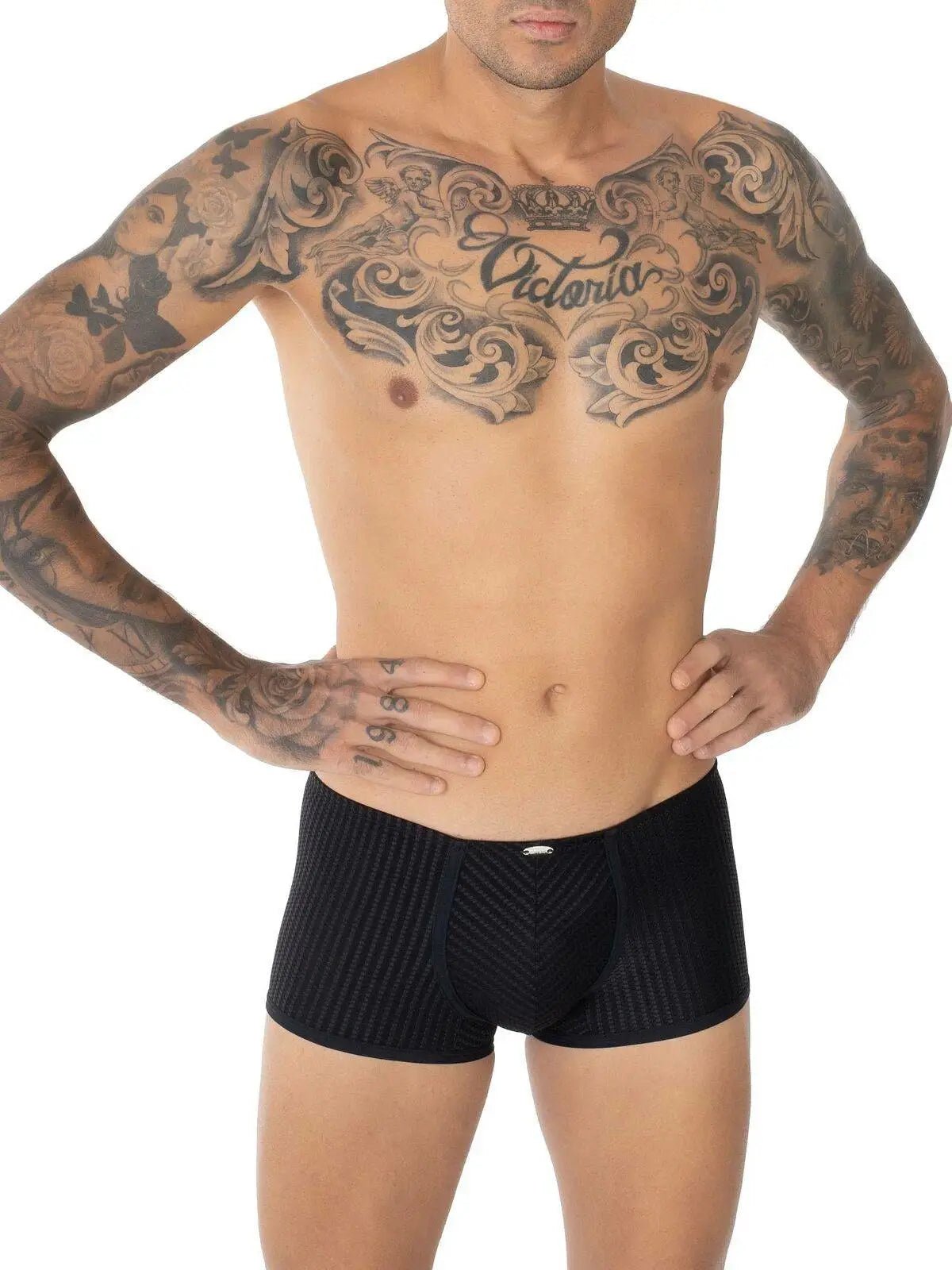 EROS VENEZIANI 7398 Nadelstreifen Herren Boxer Boxershorts Shorts Panty Unterhos - noodosz