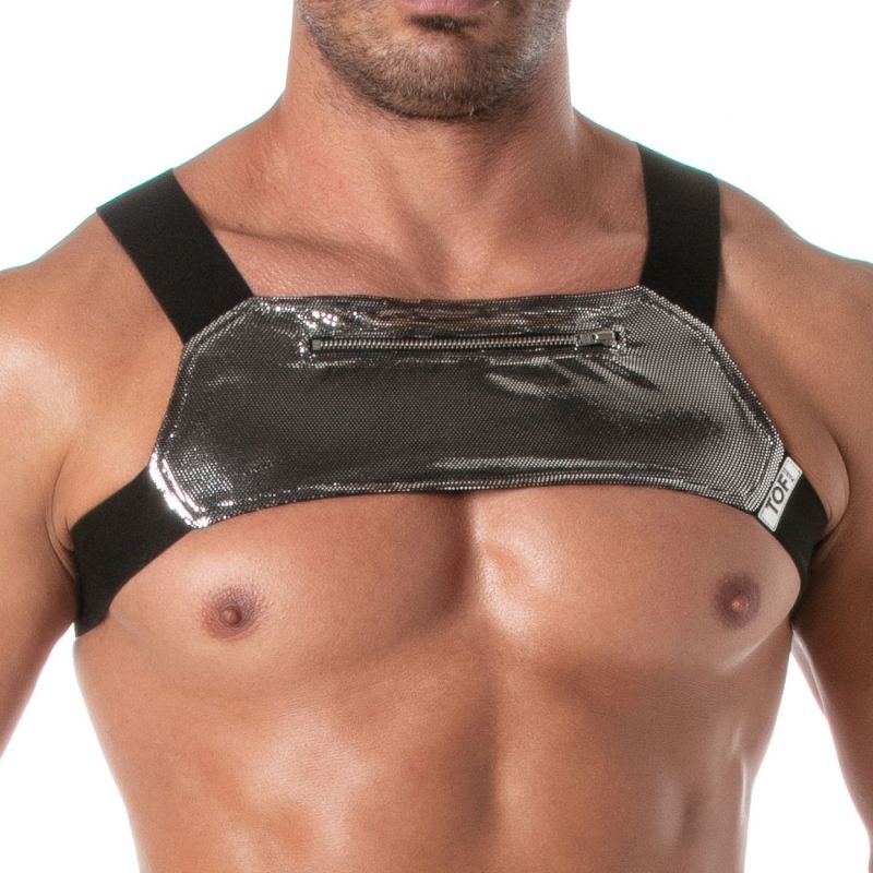 Fiesta Harness mit Reißverschlusstasche – Silber - TOF Paris - Shop Deutschland Noodosz