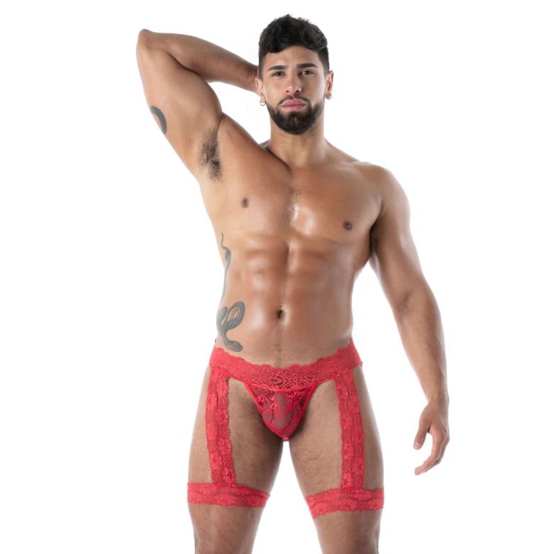 Fluid Lace Jock Chaps Rot - TOF Paris - Shop Deutschland Noodosz