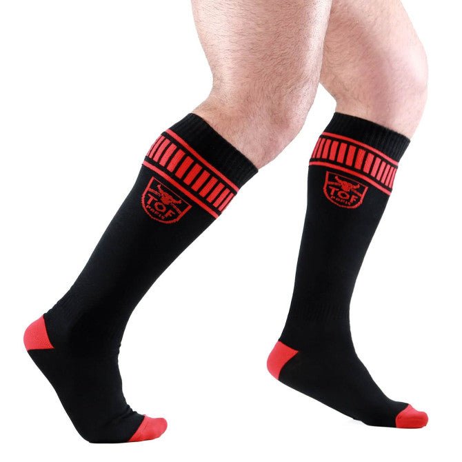 Footish - Socken Schwarz - Rot - TOF Paris - Shop Deutschland Noodosz