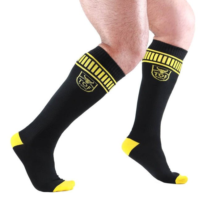 Footish Socken Schwarz - Gelb - TOF Paris - Shop Deutschland Noodosz