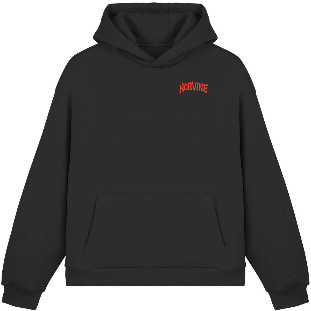 Norvine Hoodie Nightfang - Herren mit Wolf-Rückenprint