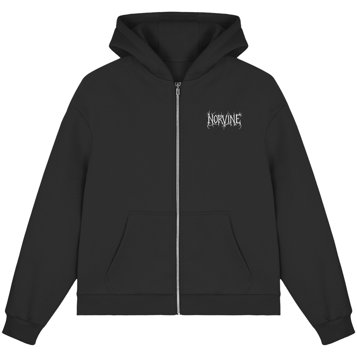 Norvine Zip Hoodie Herren mit großem Rückenprint