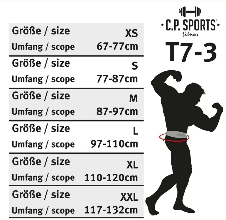 Gewichtshebegürtel / Profi - Ultraleichtgürtel - Schwarz - T7 - 3 - C.P. Sports - MG Sports Company - Shop Deutschland Noodosz