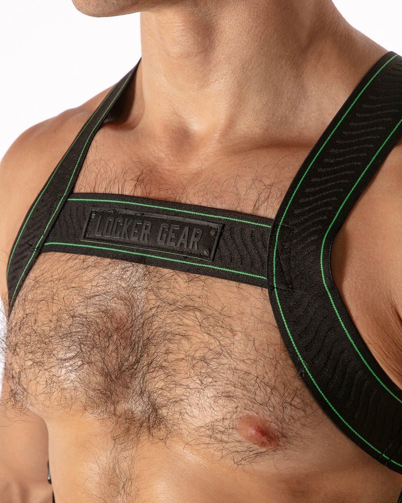 LOCKER GEAR HARDER HARNESS - LK0741 - Chest Harness Fetish Straps 