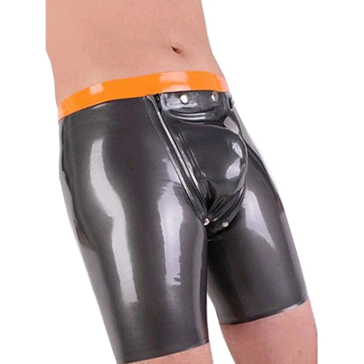 Herren Latex Boxer Briefs Shorts mit Frontöffnung – Gummi Unterwäsche - FlowNight - Shop Deutschland Noodosz