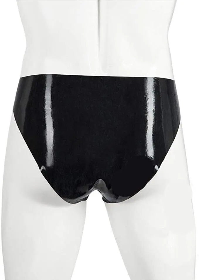 Herren Latex Shorts Briefs handgefertigt mit Öffnung – Gummi Unterwäsche - FlowNight - Shop Deutschland Noodosz