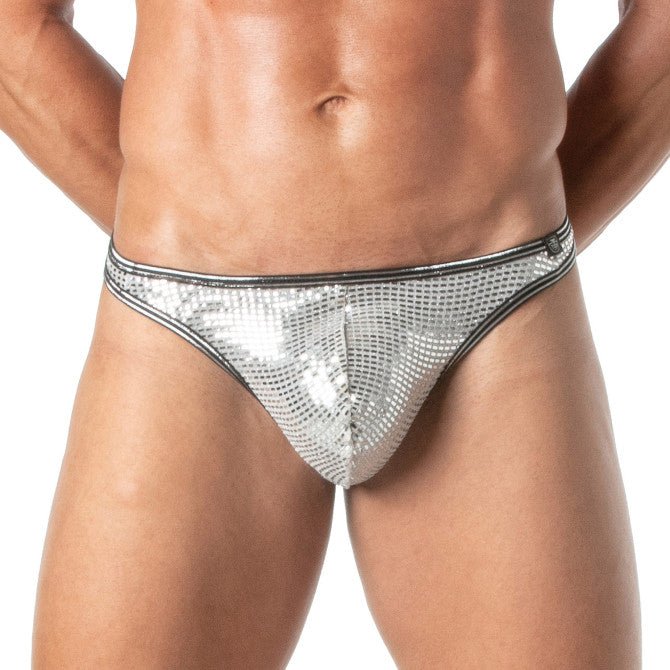 Herren Silber - Pailletten - String - TOF Paris - Shop Deutschland Noodosz