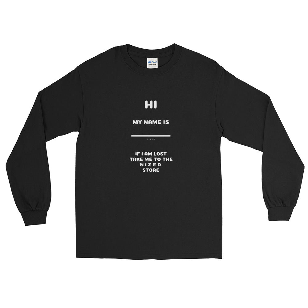 HI MY NAME IS X Langarmshirt - NiZED - Shop Deutschland Noodosz