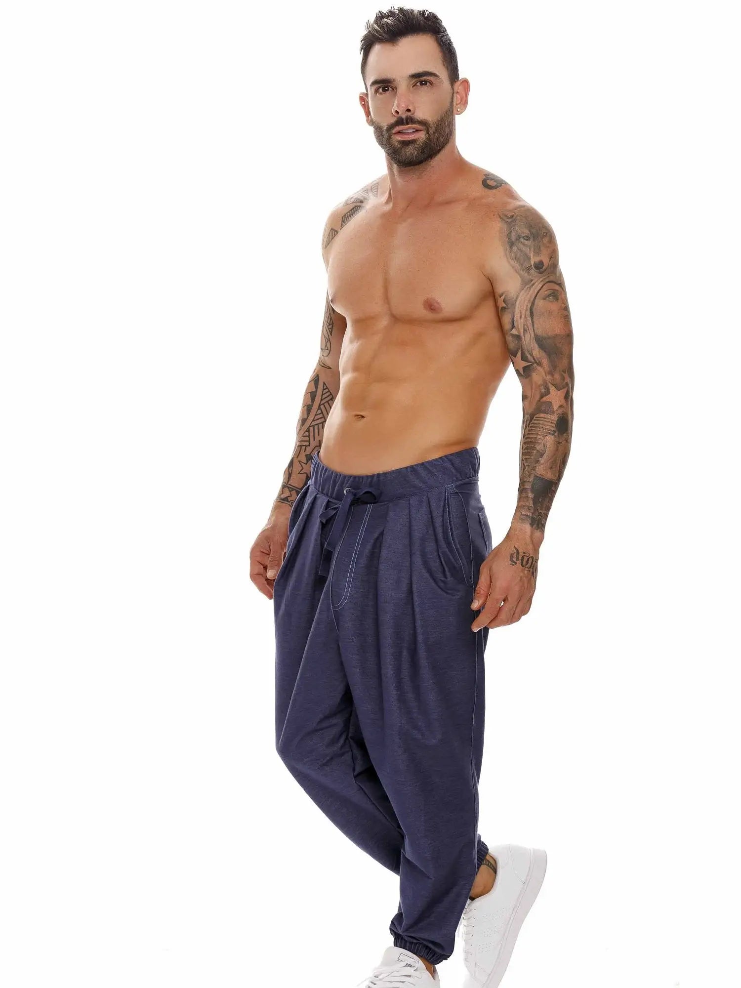 JOR 1689 BOMBAY HAREM Relaxhose Loungepant - noodosz JOR 1689 BOMBAY HAREM Relaxhose Loungepant Jor Kleidung & Accessoires:Herrenmode:Nachtwäsche nudosz.myshopify.com