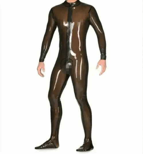 Latexanzug 100% Latex Gummi Wetlook Smokegrey 0.45mm - FlowNight - Shop Deutschland Noodosz