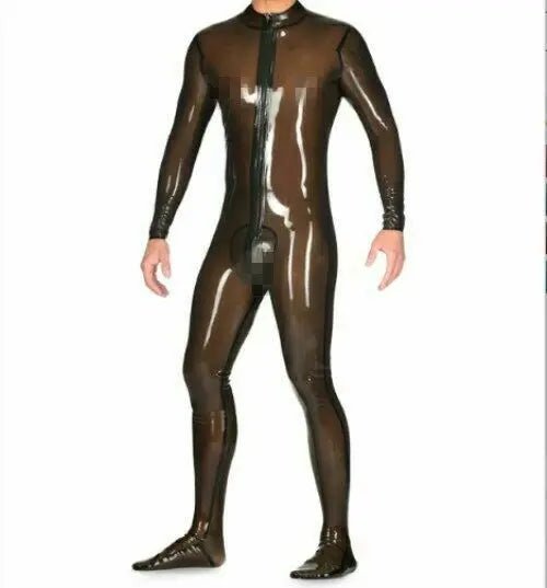 Latexanzug 100% Latex Gummi Wetlook Smokegrey 0.45mm - FlowNight - Shop Deutschland Noodosz