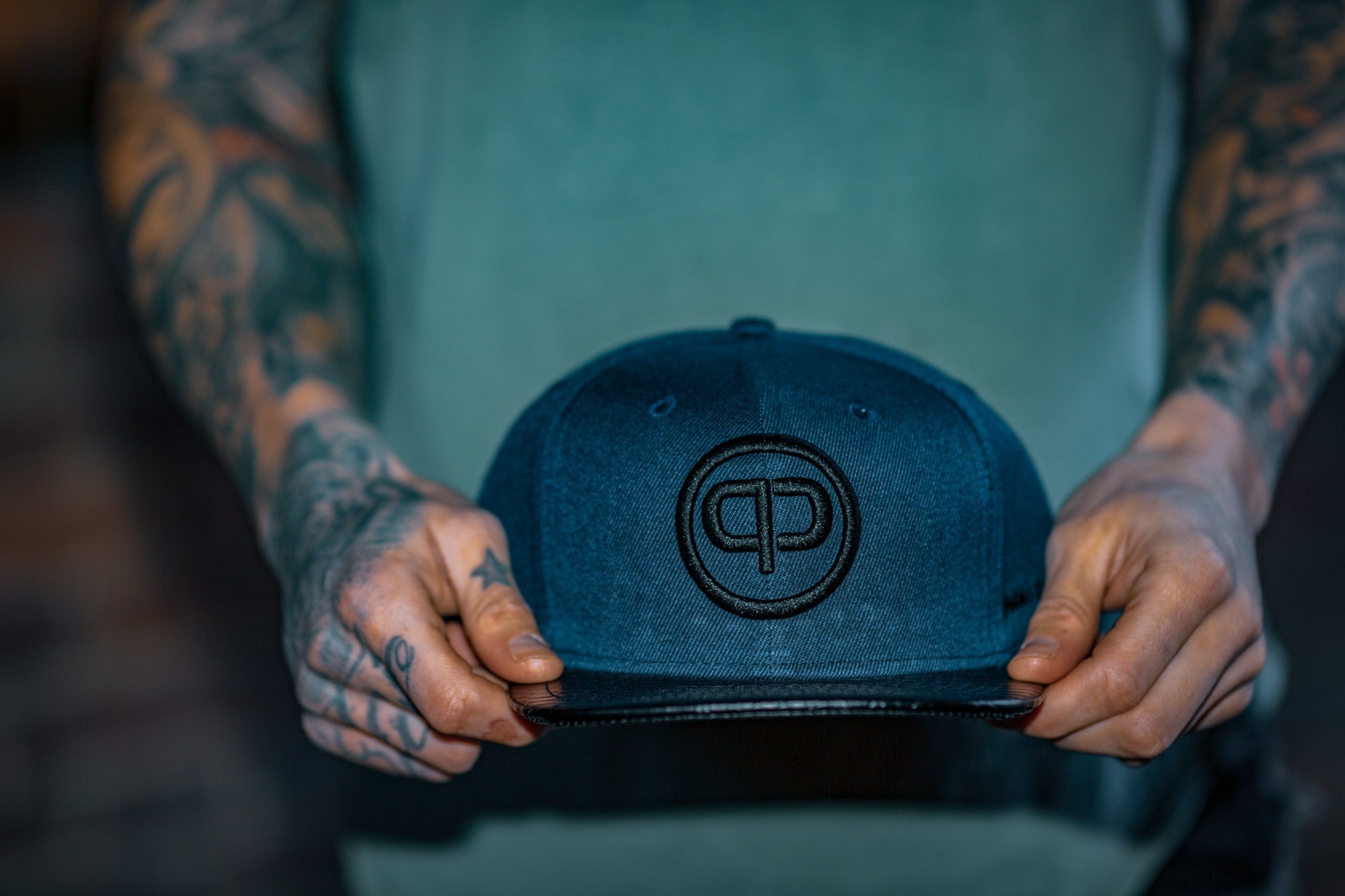 Leathersnap Cap - Navy Blue & Black - Pablo & Capone - Shop Deutschland Noodosz