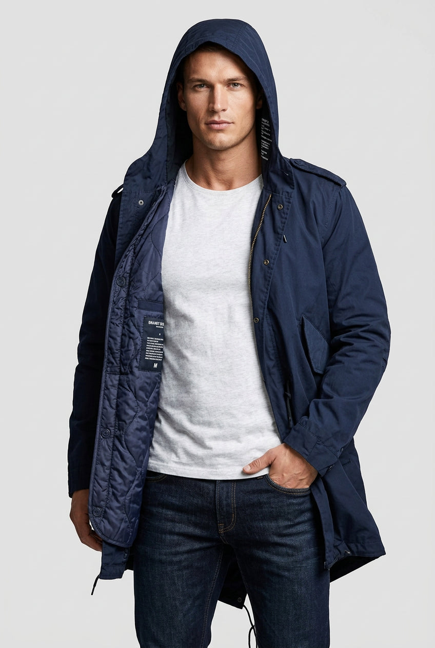 Herren Fishtail Parka im Army-Look mit Thermofutter - Norvine - Shop Deutschland Noodosz