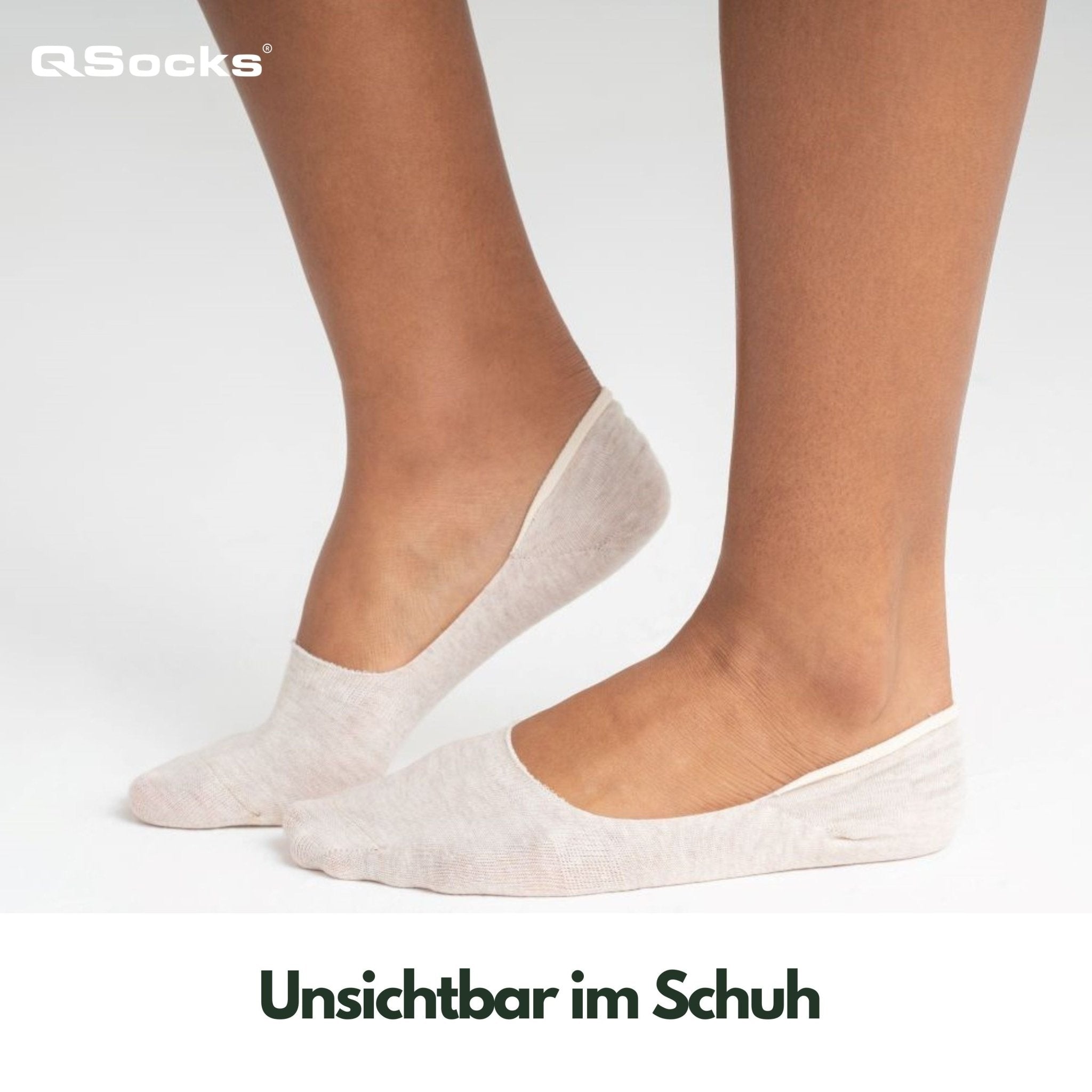 Medium Cut Ballerina Socken für Damen und Herren 6X Paar - QOLONIA - Shop Deutschland Noodosz