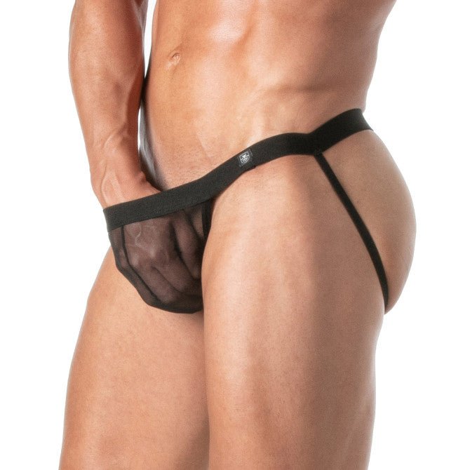 Herren Jockstrap aus transparentem Mesh - TOF Paris - Shop Deutschland Noodosz