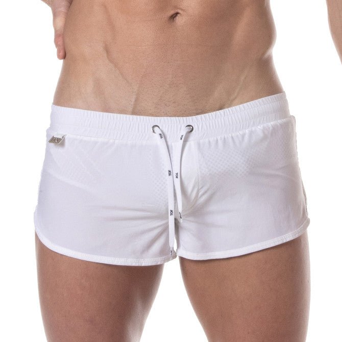 Weiße Mini Badeshorts - TOF Paris - Shop Deutschland Noodosz