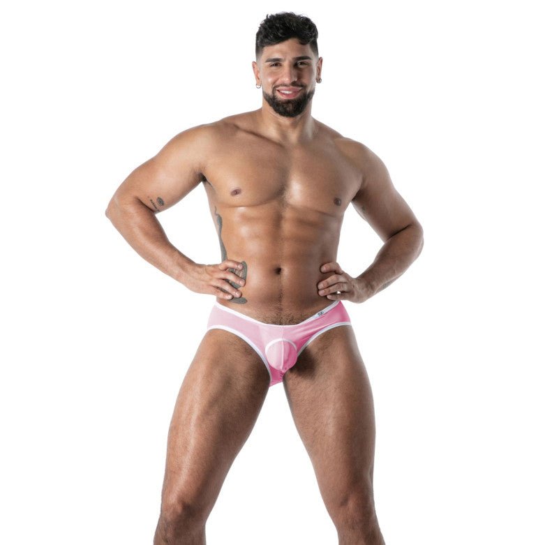 Mon Amour Mikrofaser Bottomless Slip, Pink - TOF Paris - Shop Deutschland Noodosz