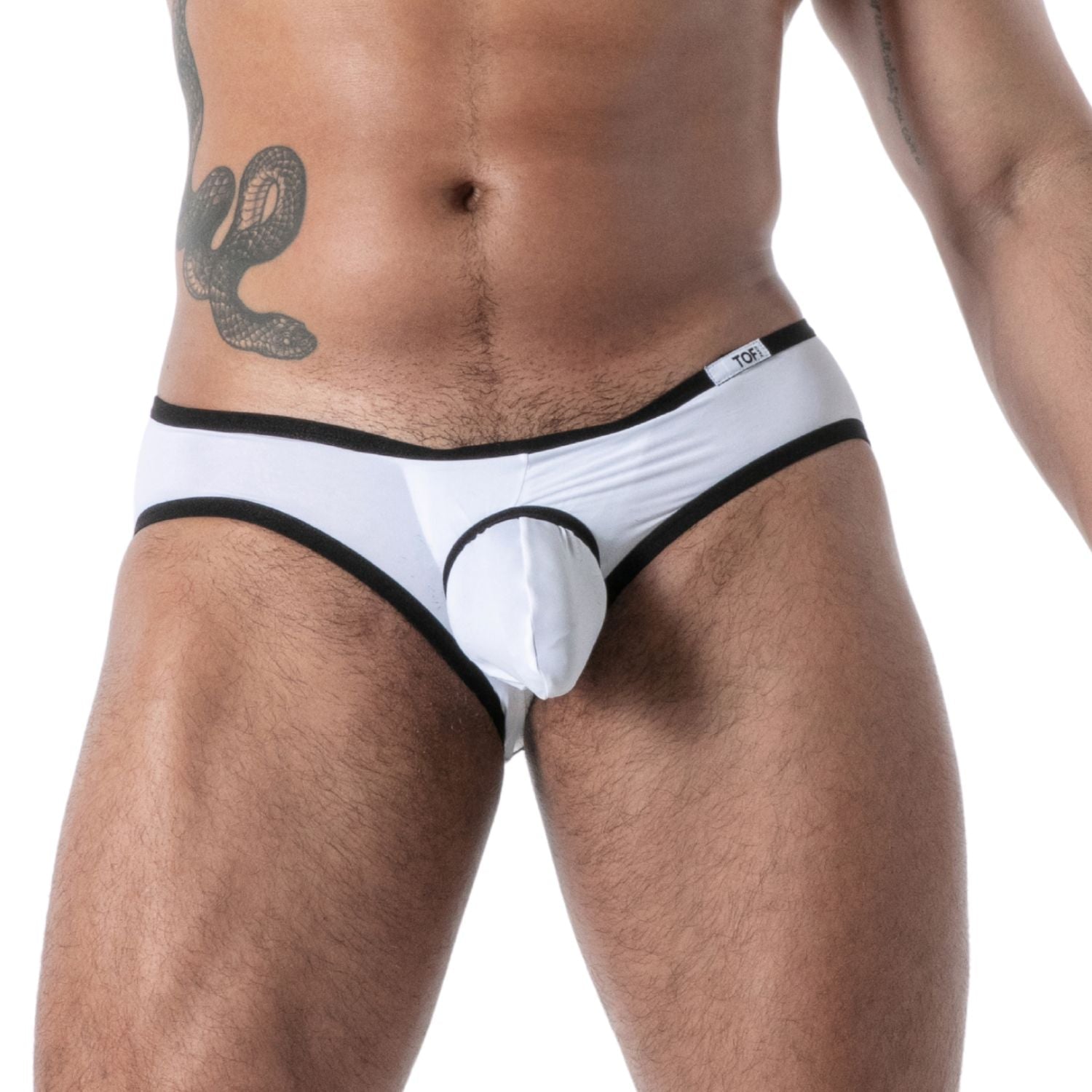 Mon Amour — rückenfreier Slip aus Mikrofaser, Weiß - TOF Paris - Shop Deutschland Noodosz