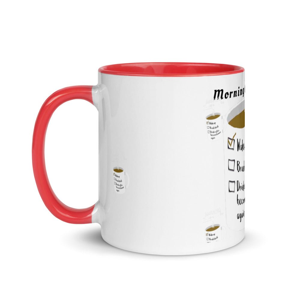 Morning things to do - Tasse mit farbiger Innenseite - NiZED - Shop Deutschland Noodosz
