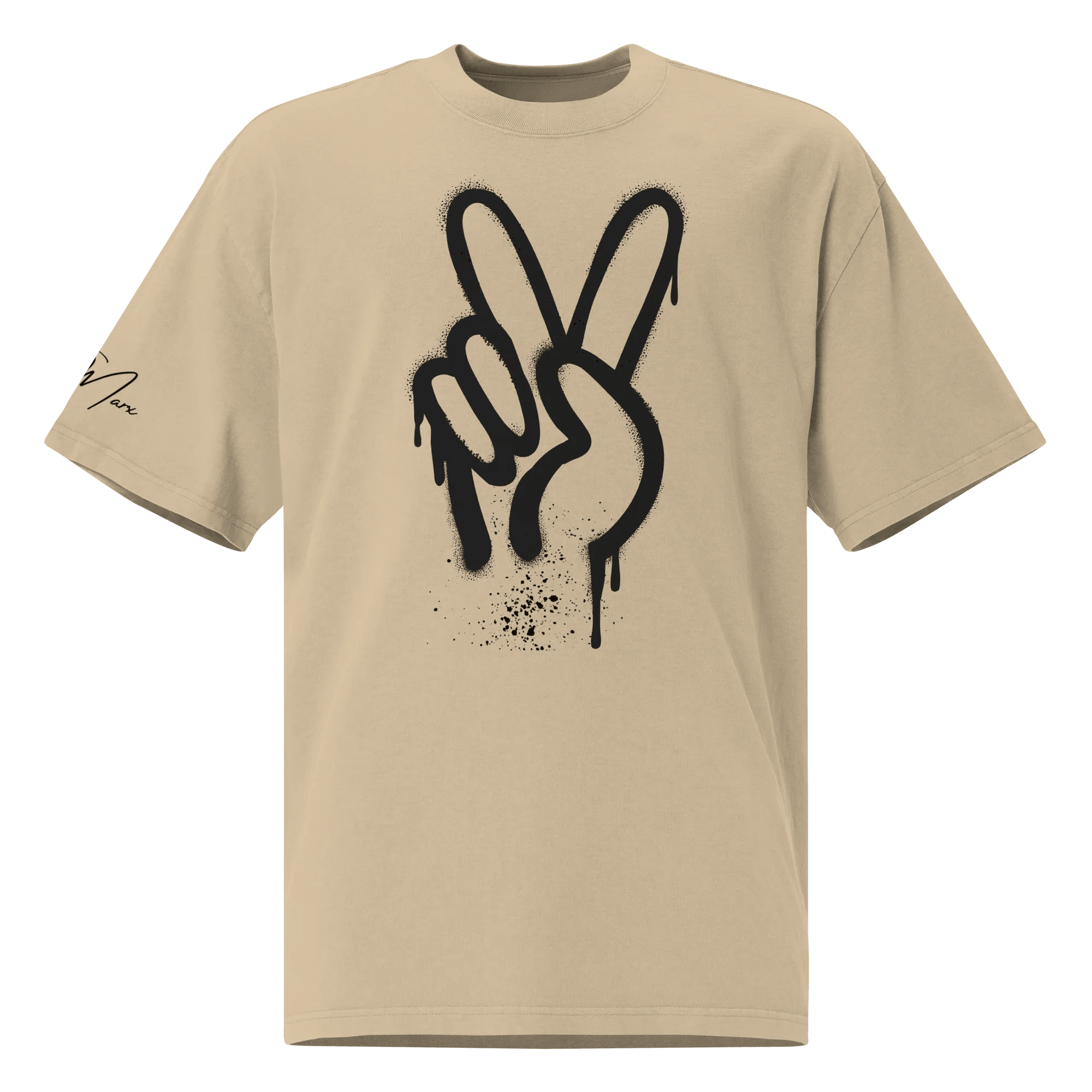 Oversized T-Shirt "Spray Peace" - flyliving - Shop Deutschland Noodosz
