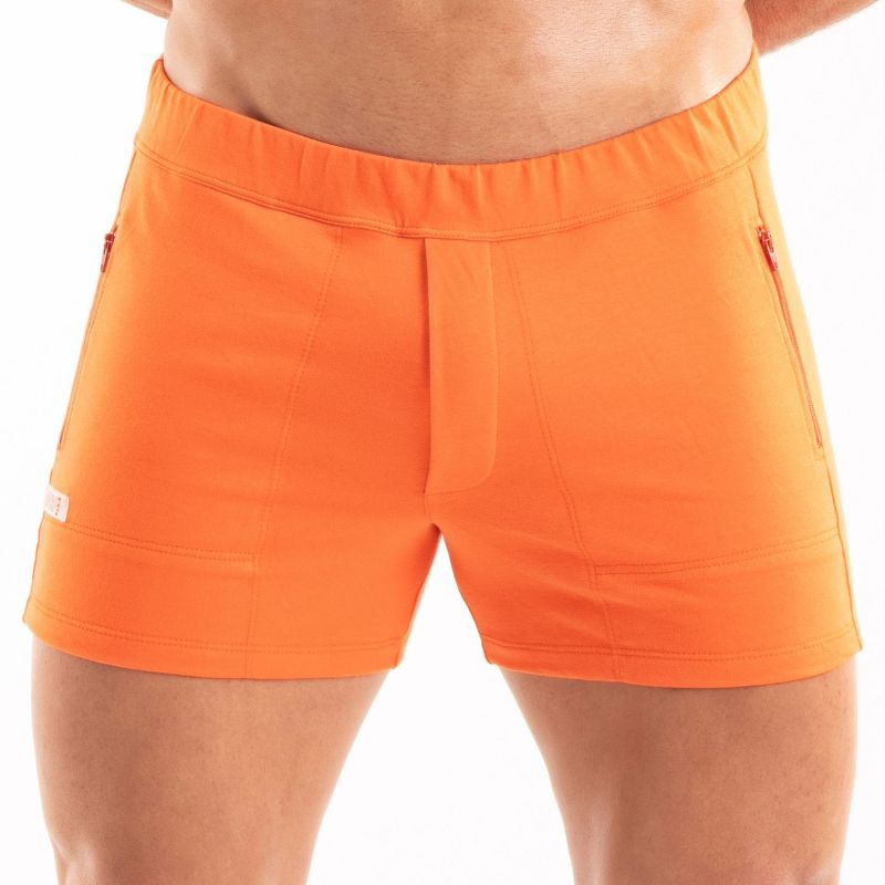 Paris - Shorts mit Reißverschluss – Orange - TOF Paris - Shop Deutschland Noodosz