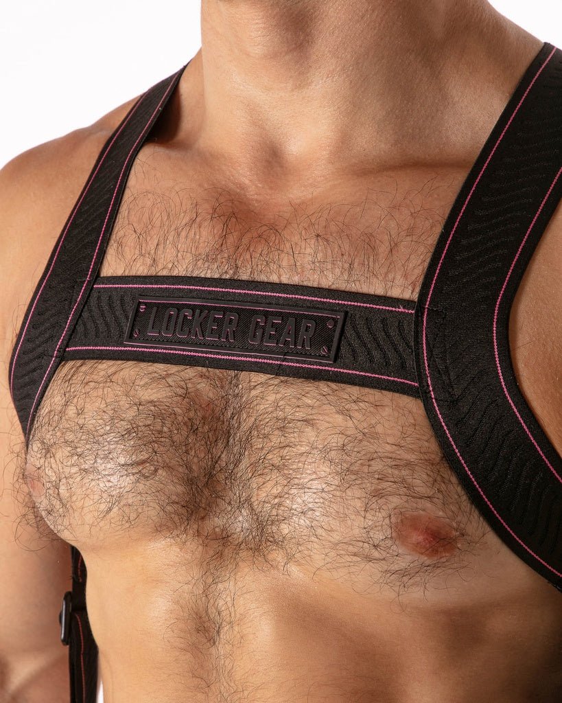 LOCKER GEAR HARDER HARNESS - LK0741 - Chest Harness Fetish Straps 