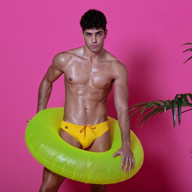 Uni Badehose, Badeslip Gelb - TOF Paris - Shop Deutschland Noodosz