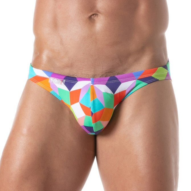 Bedruckte Badehose, Badeslip – Lila - TOF Paris - Shop Deutschland Noodosz