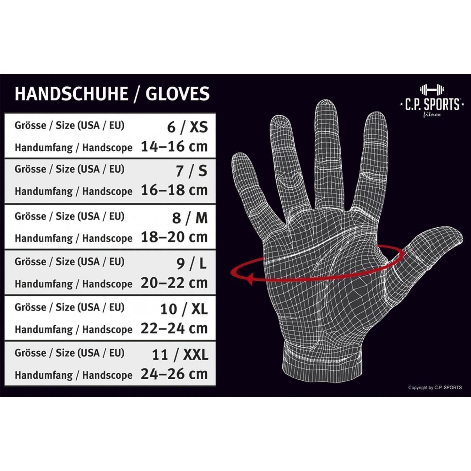 Profi - Gym - Doppelbandagen - Handschuh - C.P. Sports - F16 - 1 - MG Sports Company - Shop Deutschland Noodosz