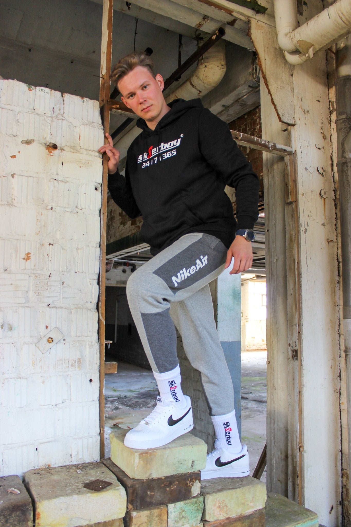 Sk8erboy® Kapuzen - Sweat - Shirt 24 | 7 | 365 - Sk8erboy® - Shop Deutschland Noodosz