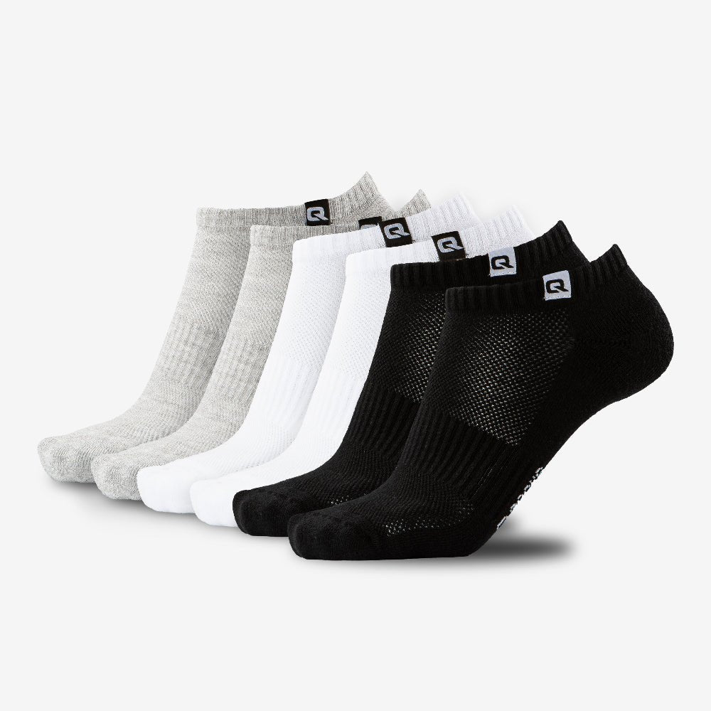 Sneaker Socken gepolstert für Damen & Herren 6X Paar - QOLONIA - Shop Deutschland Noodosz